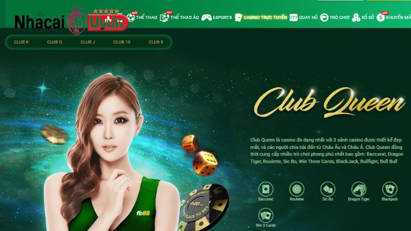 Trải nghiệm game casino trực tuyến tại FB88